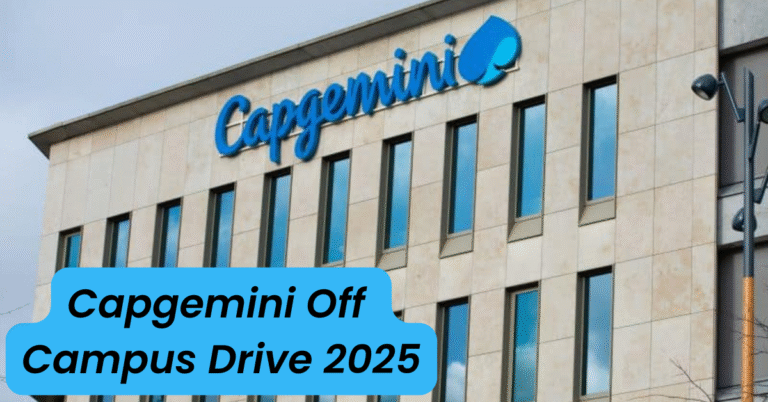 Capgemini Off Campus Drive 2025
